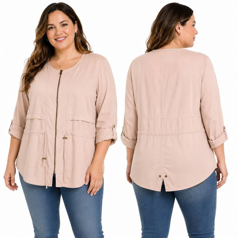 Maurices Blush Zip Jacket XS Lightweight